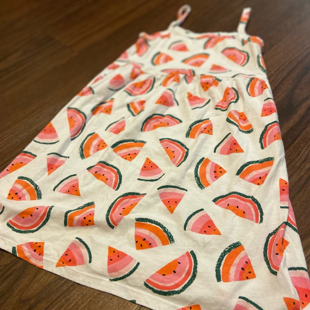 Summer watermelon dress for little girl 5t